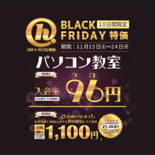 🎉 BLACK FRIDAY 特価！