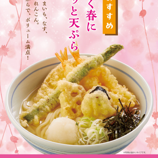 春限定メニュー♪えび天おろし～野菜の天ぷら盛り合わせ～