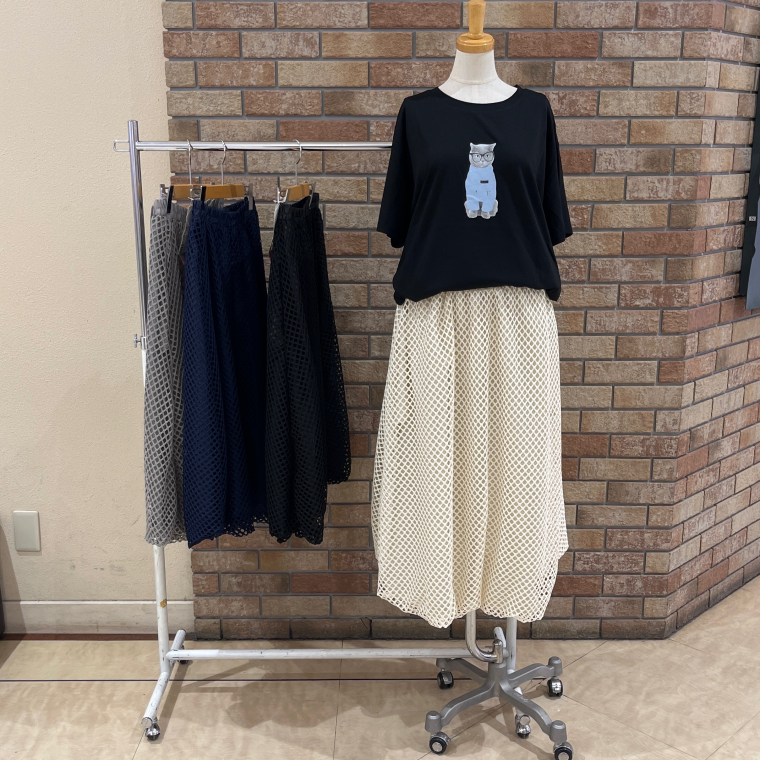 #人気のメッシュスカート#