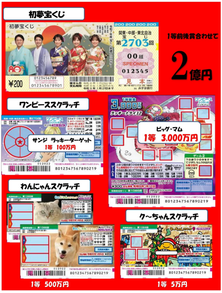 1等3,000万円！ビッグ・マム・登場！